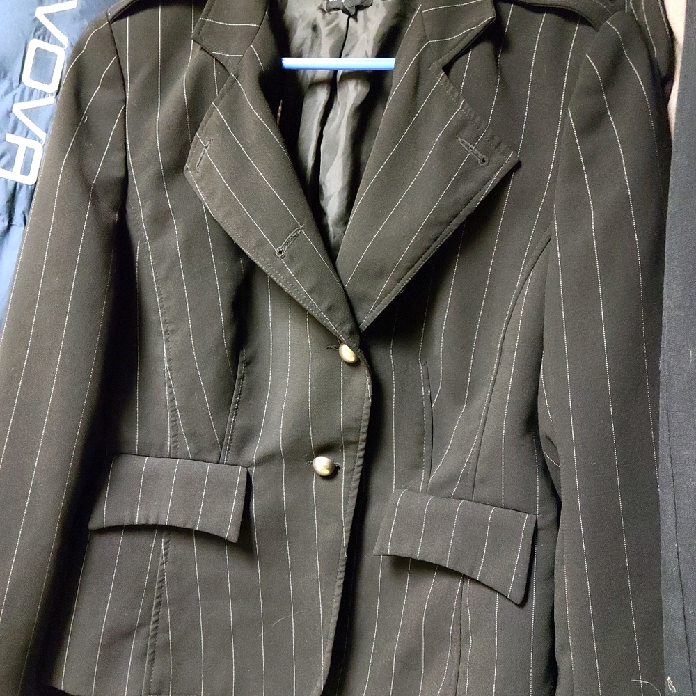 Pin striped blazer